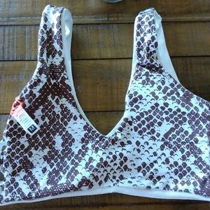 Maaji swim bathing suit top Snakeskin print